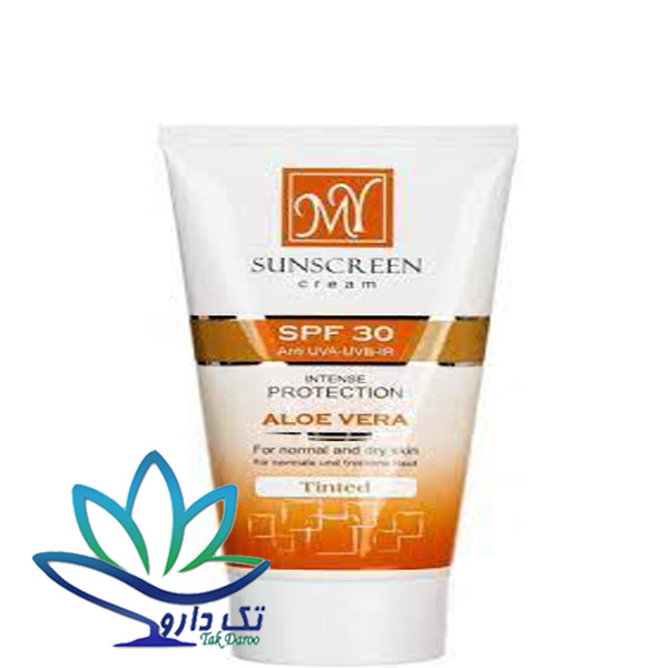 کرم ضد آفتاب کرم پودری مای SPF30 مناسب پوست های معمولی و خشک ۵۰ میلی لیتر